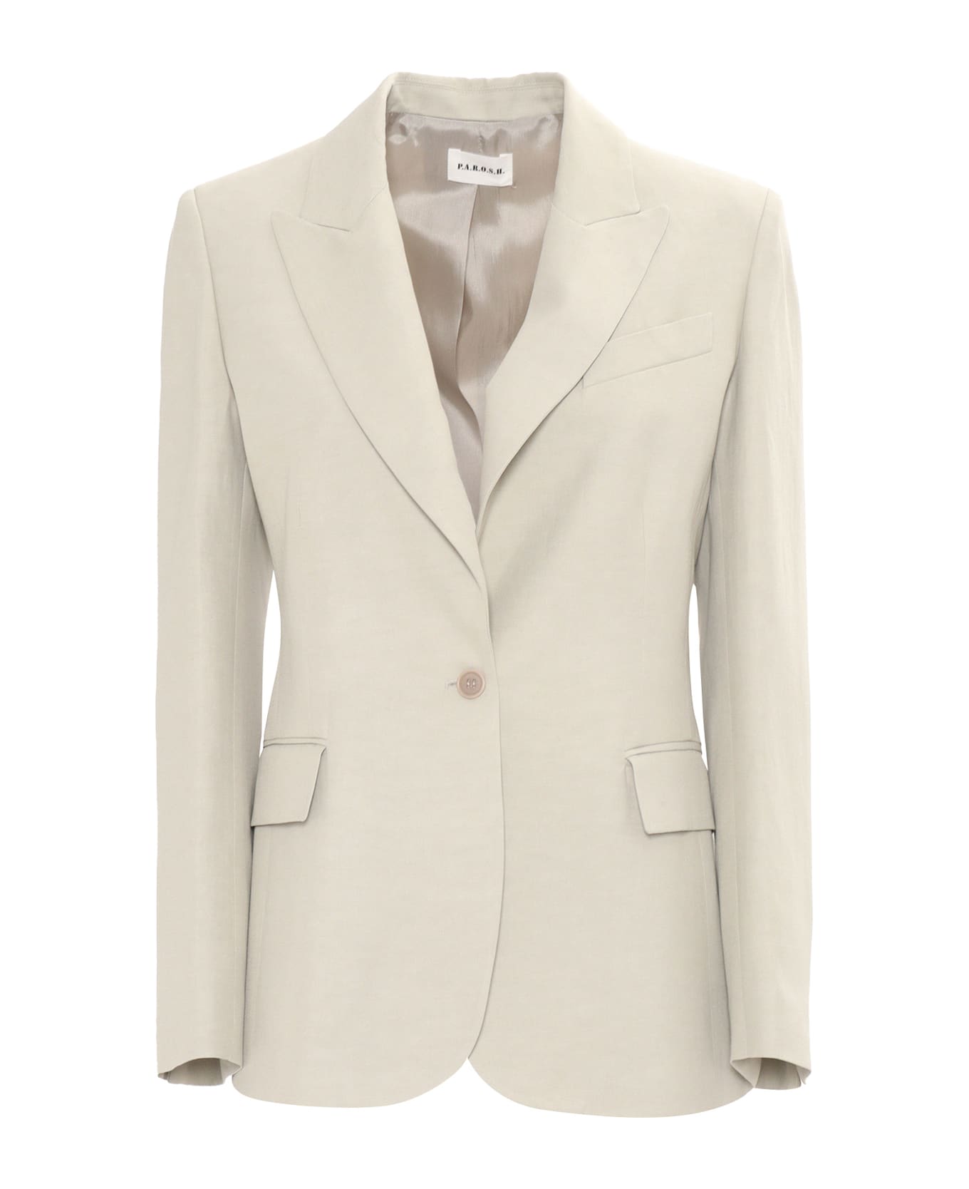 Parosh Single Breasted Jacket - Stucco