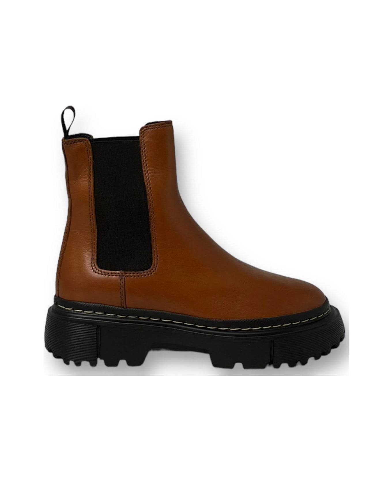 Hogan H619 Chelsea Boots - Brown