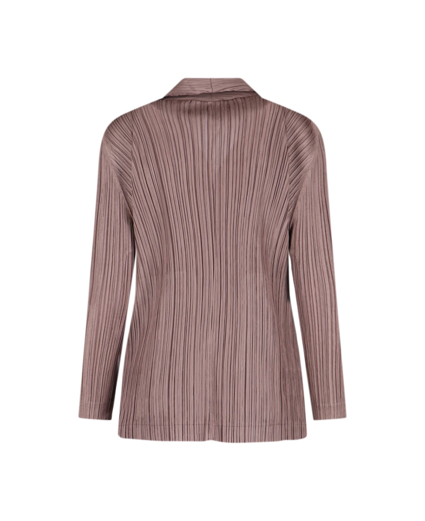 Pleats Please Issey Miyake 'plissè' Single-breasted Blazer - Brown