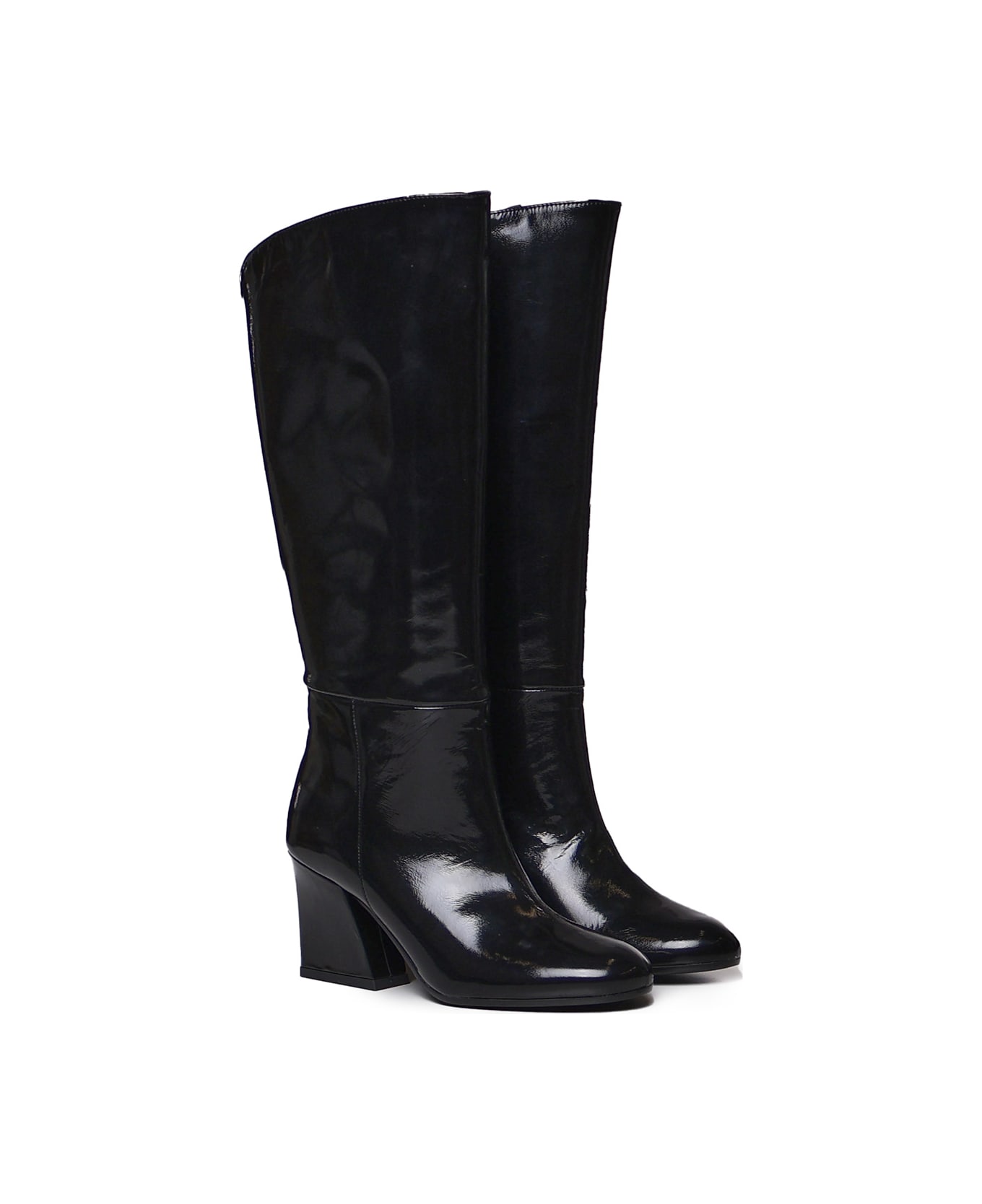 Marc Ellis Patent Leather Boot - Black