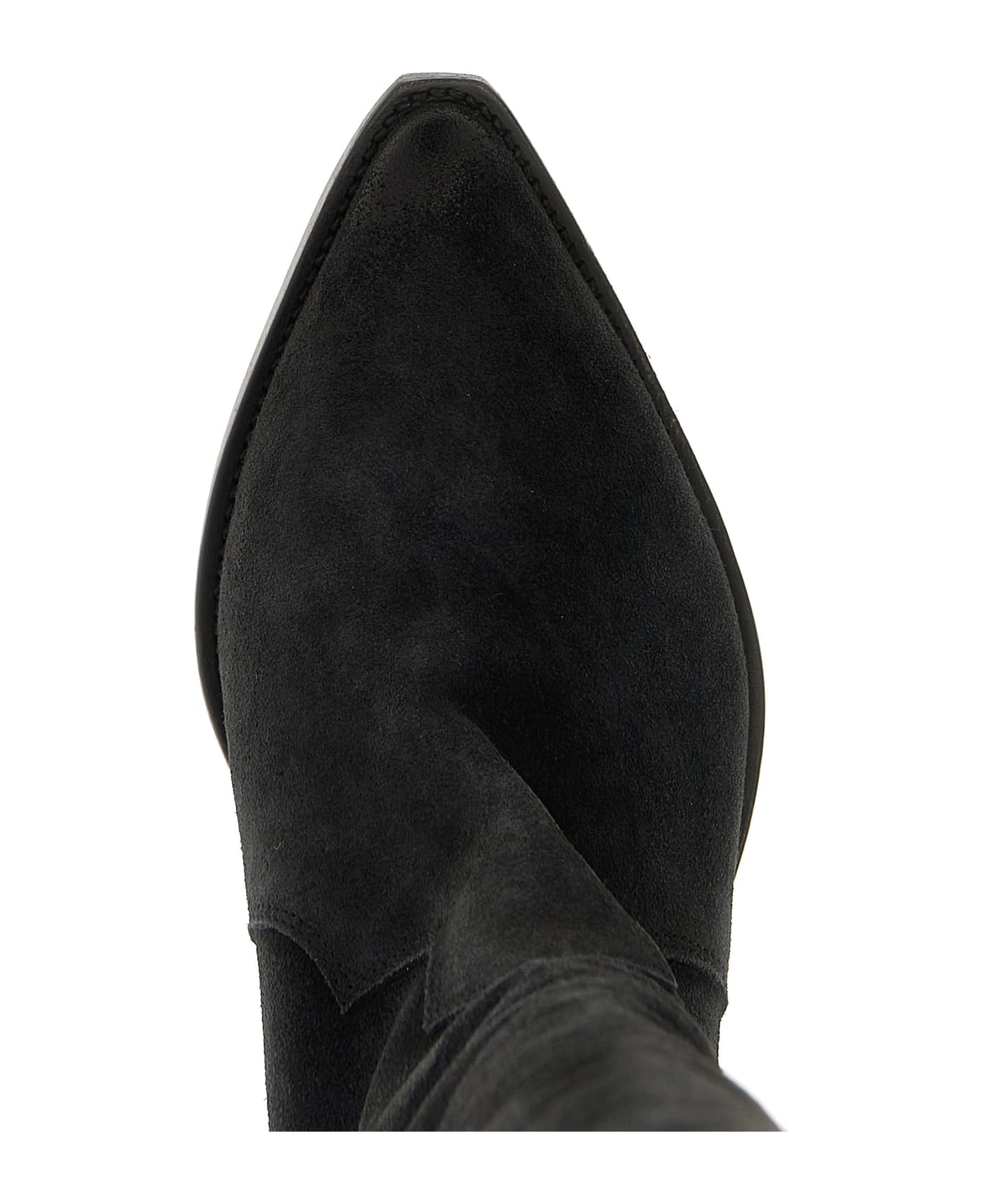 Isabel Marant Denvee Suede Cowboy Boots - Black ブーツ