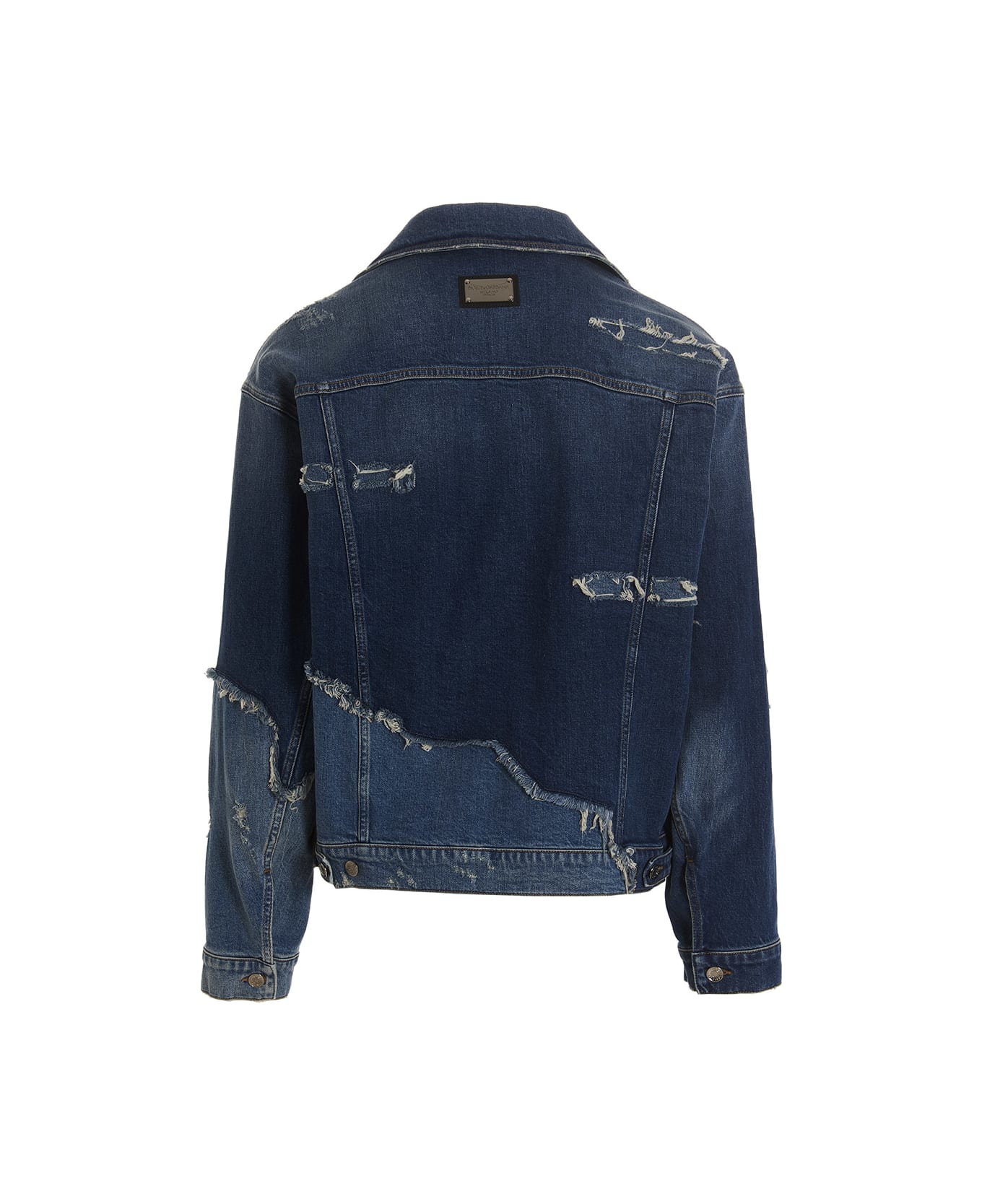 Dolce & Gabbana Patchwork Denim Jacket - Blu