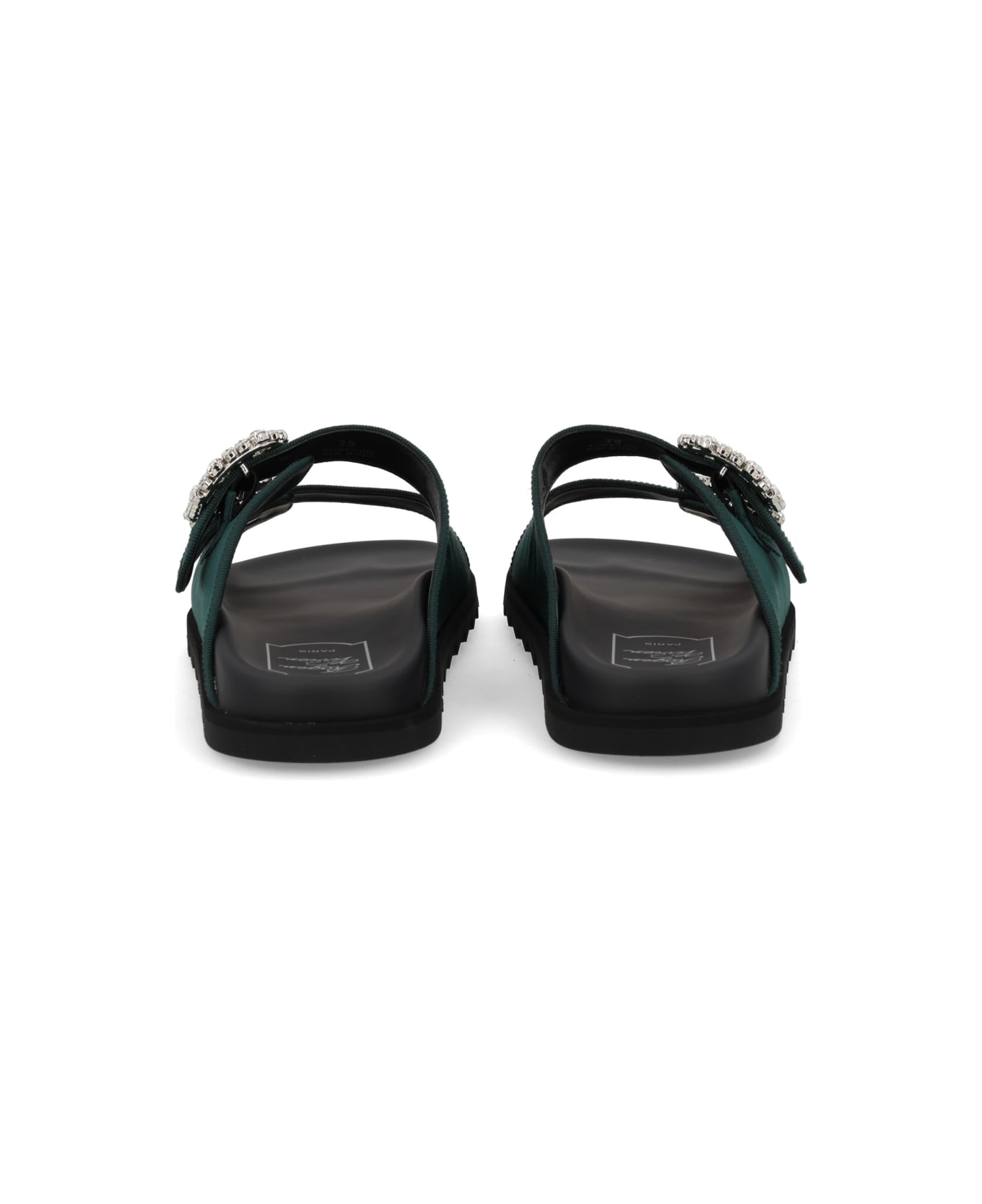 Roger Vivier "slidi Viv" Sandal - GREEN