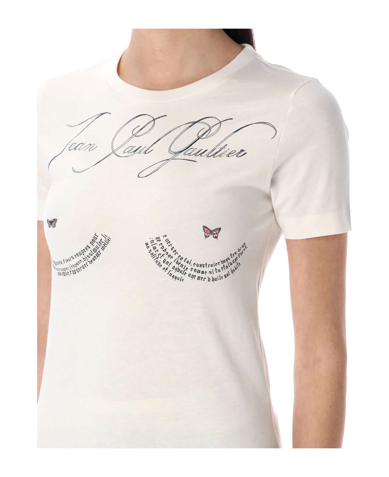 Jean Paul Gaultier Printed T-shirt - OFFWHITE BLACK
