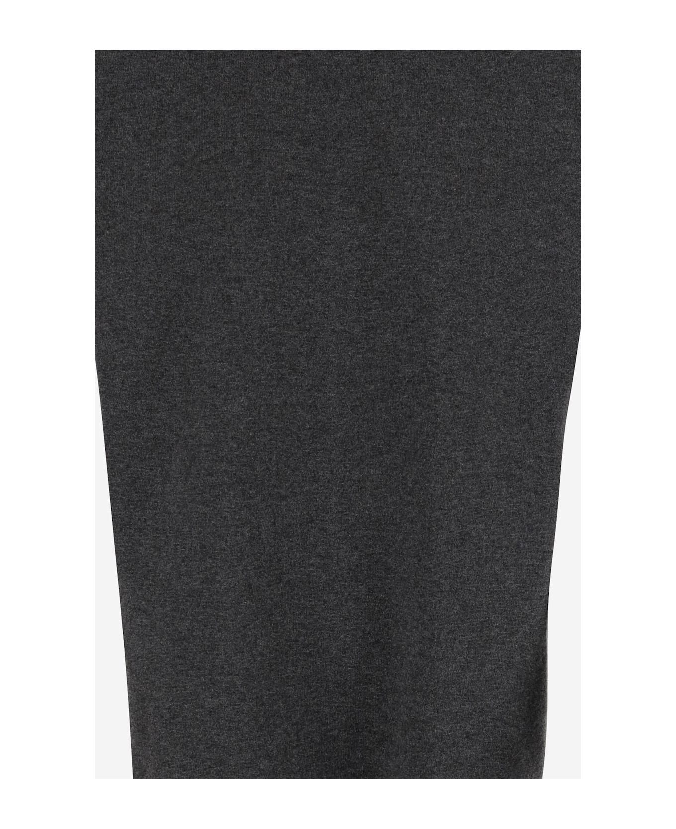 Carven Cashmere Top With Neck Scarf - Grey