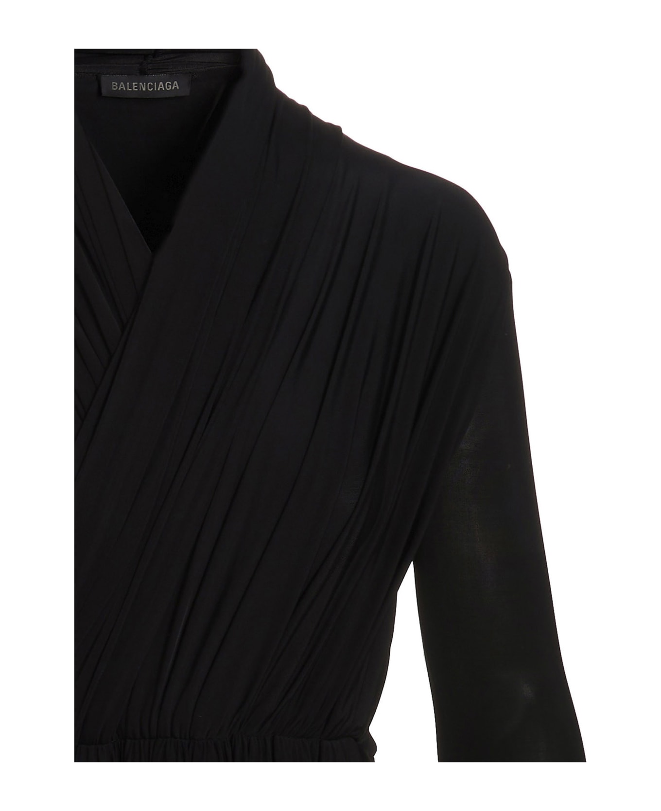 Balenciaga Stretch Stretch Insert Bodysuit - Black  