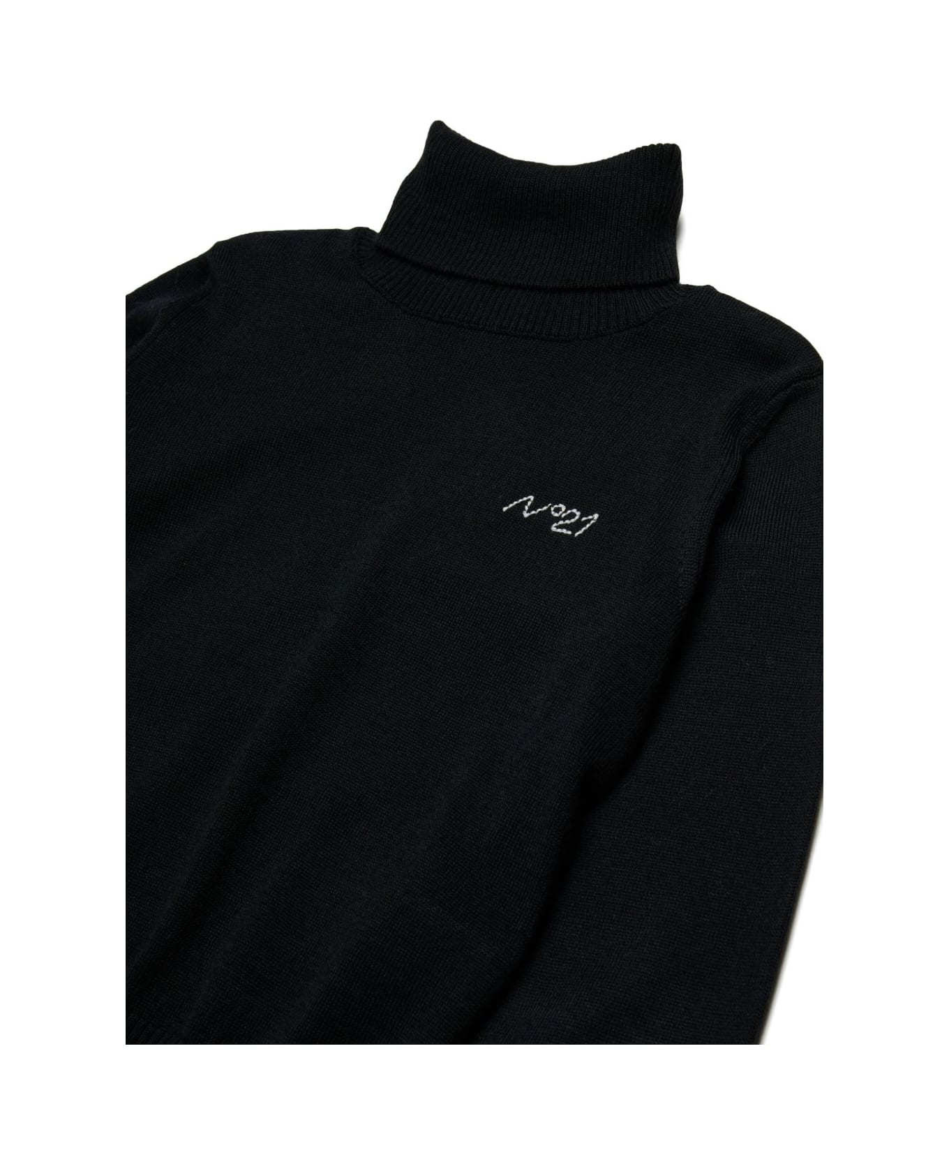 N.21 Nº21 Kids Turtleneck Sweater - Black