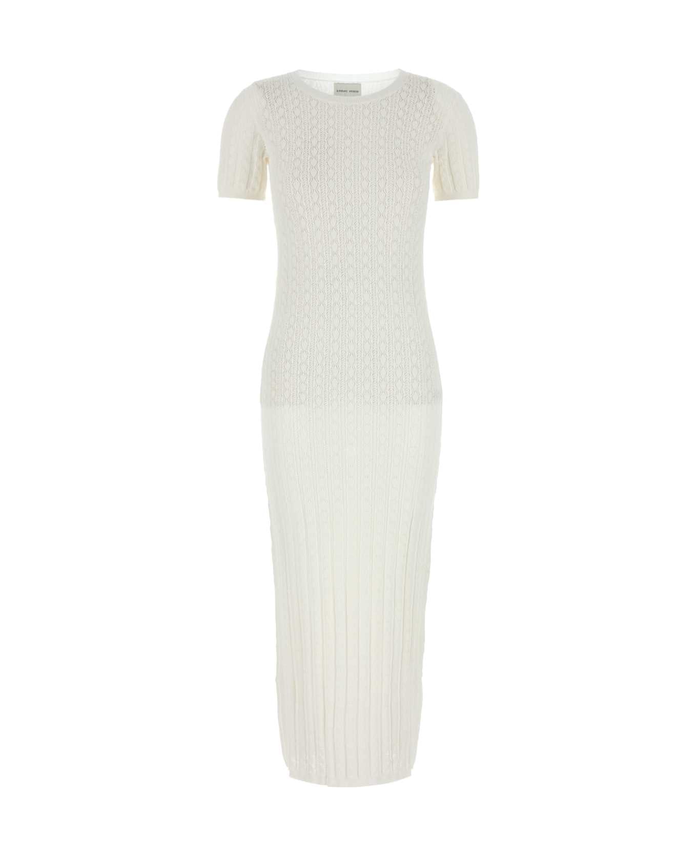 Loulou Studio White Stretch Crochet Aruba Dress - IVORYIVORY