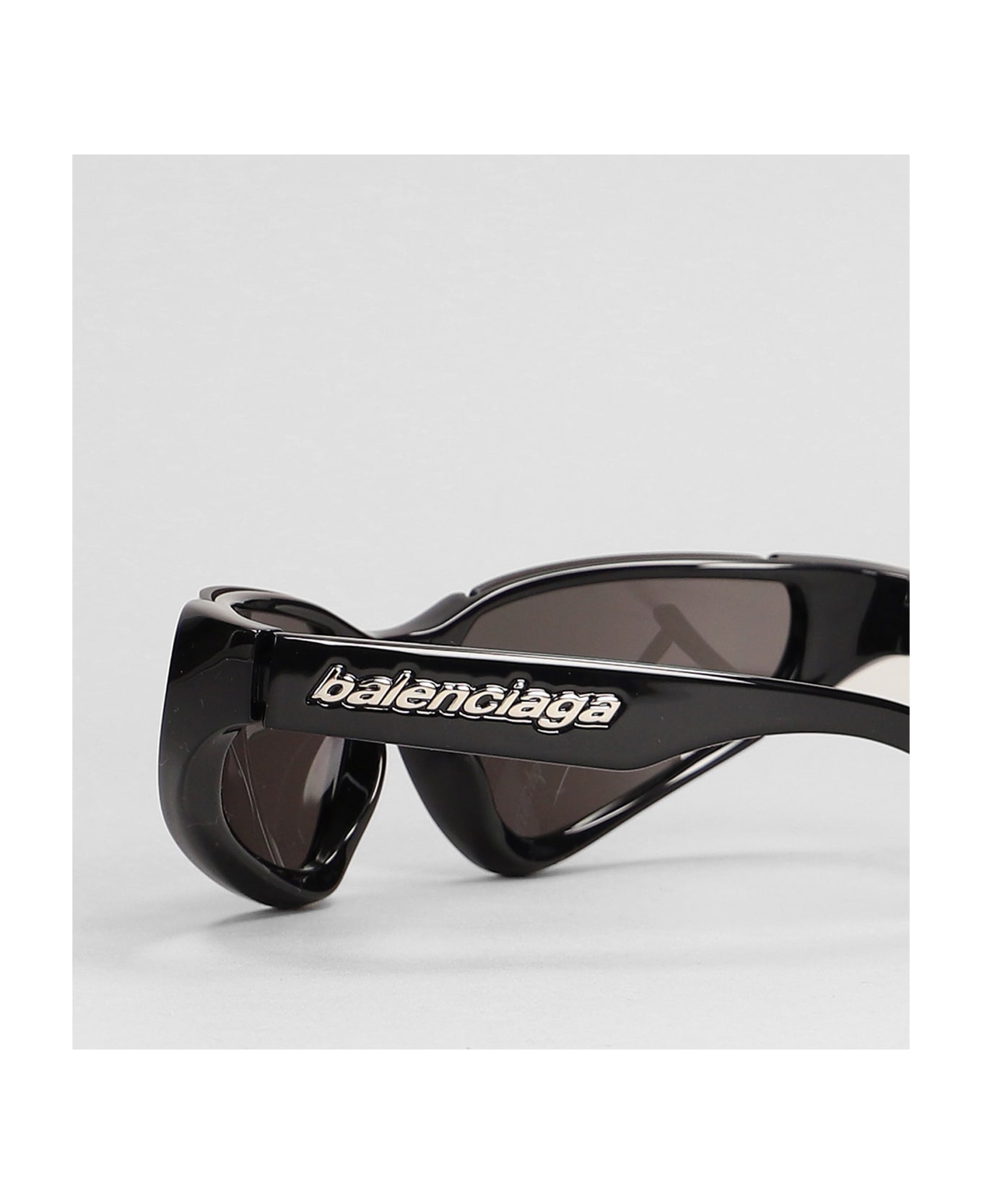 Balenciaga Xpander Rect Sunglasses In Black Acrylic - black