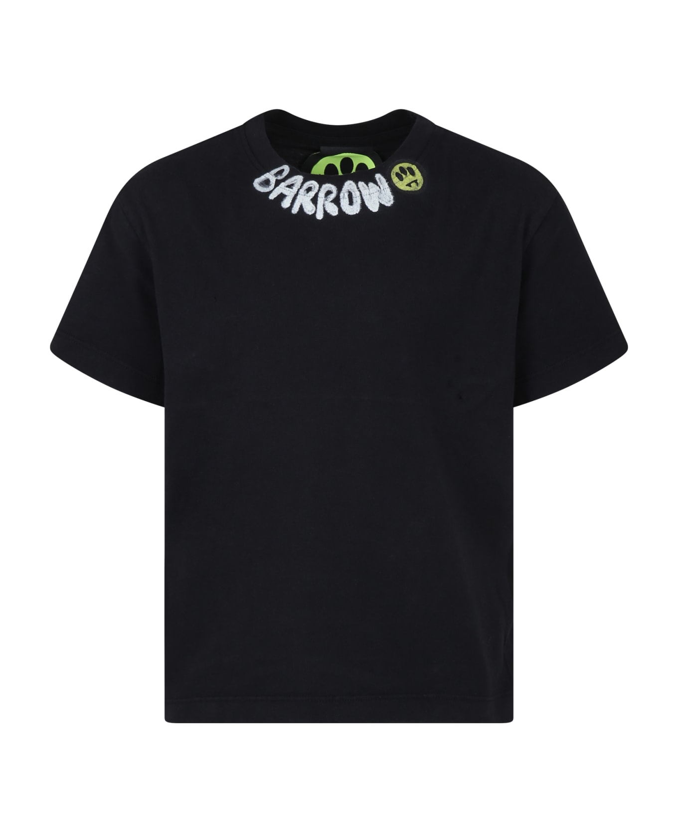 Barrow Black T-shirt For Kids With Logo - Black