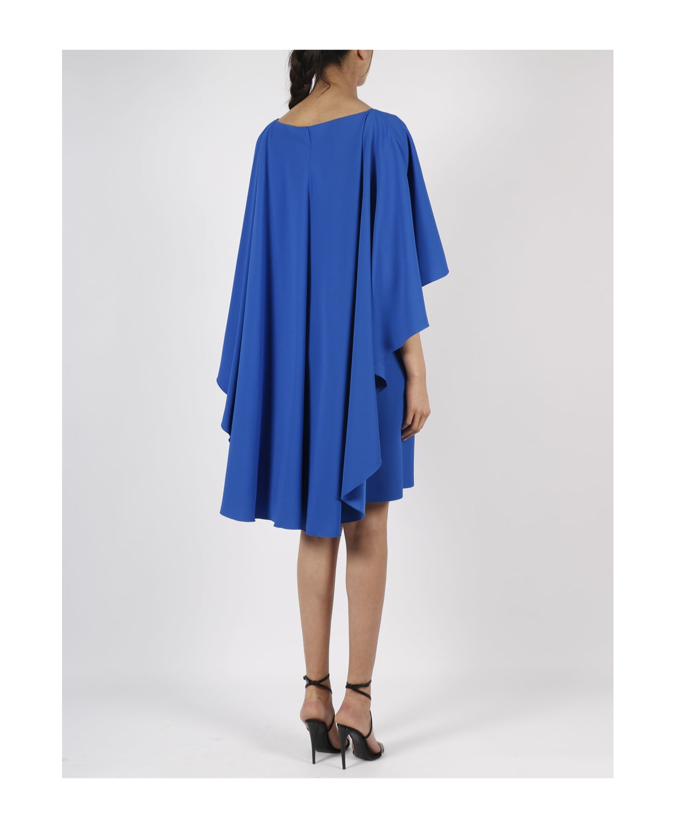 Alberta Ferretti Enver Satin Midi Dress - Bluette