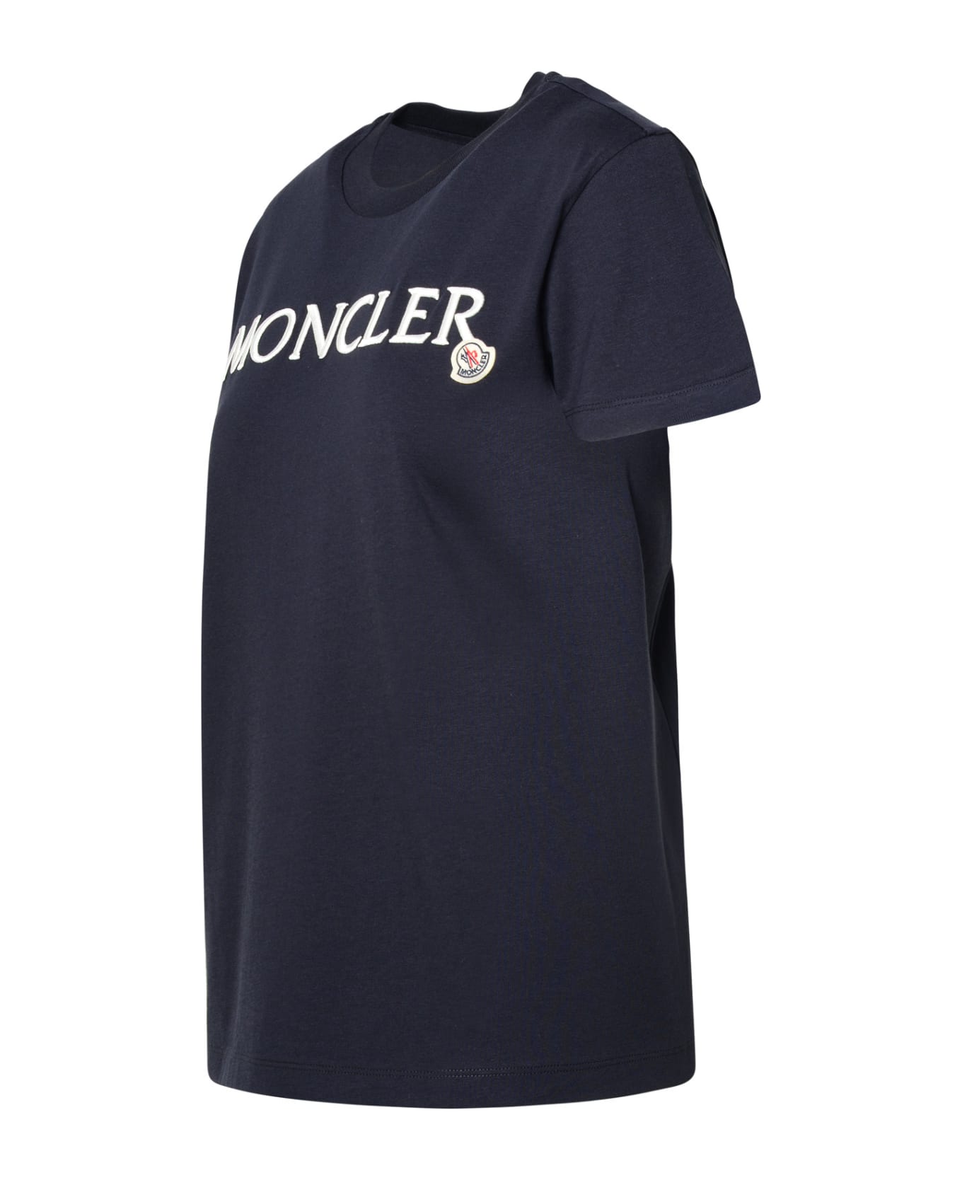 Moncler Blue Cotton T-shirt - Blu Tシャツ