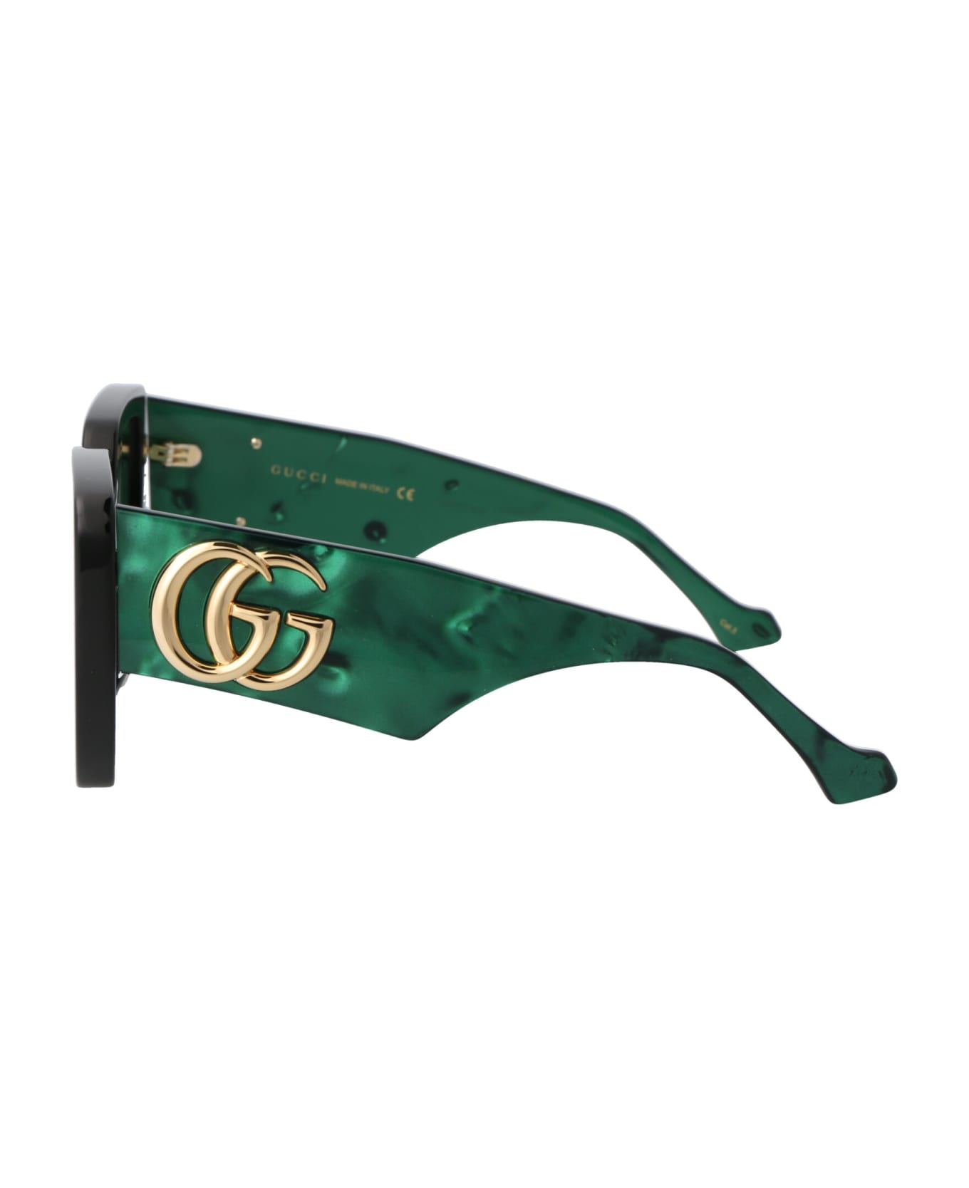 Gucci Eyewear Gg0956s Sunglasses - 001 BLACK GREEN GREEN サングラス
