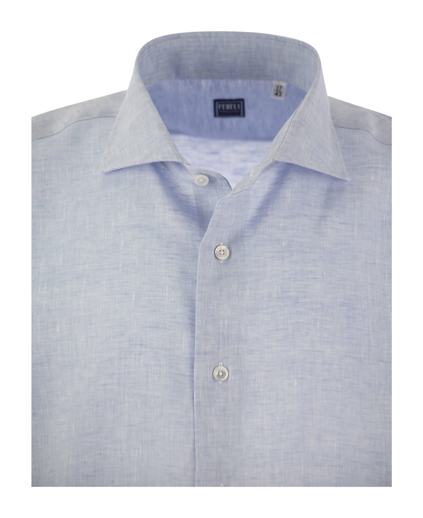 Fedeli Roby - Linen Shirt - Light Blue