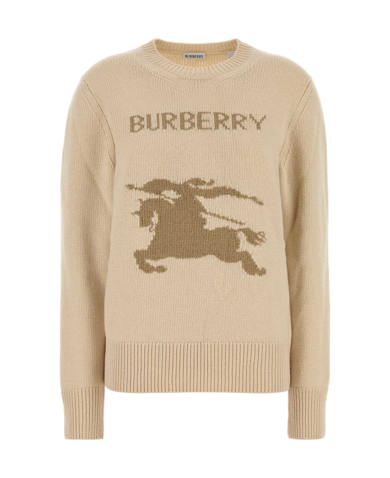 Burberry Beige Wool Sweater - NUTMEG