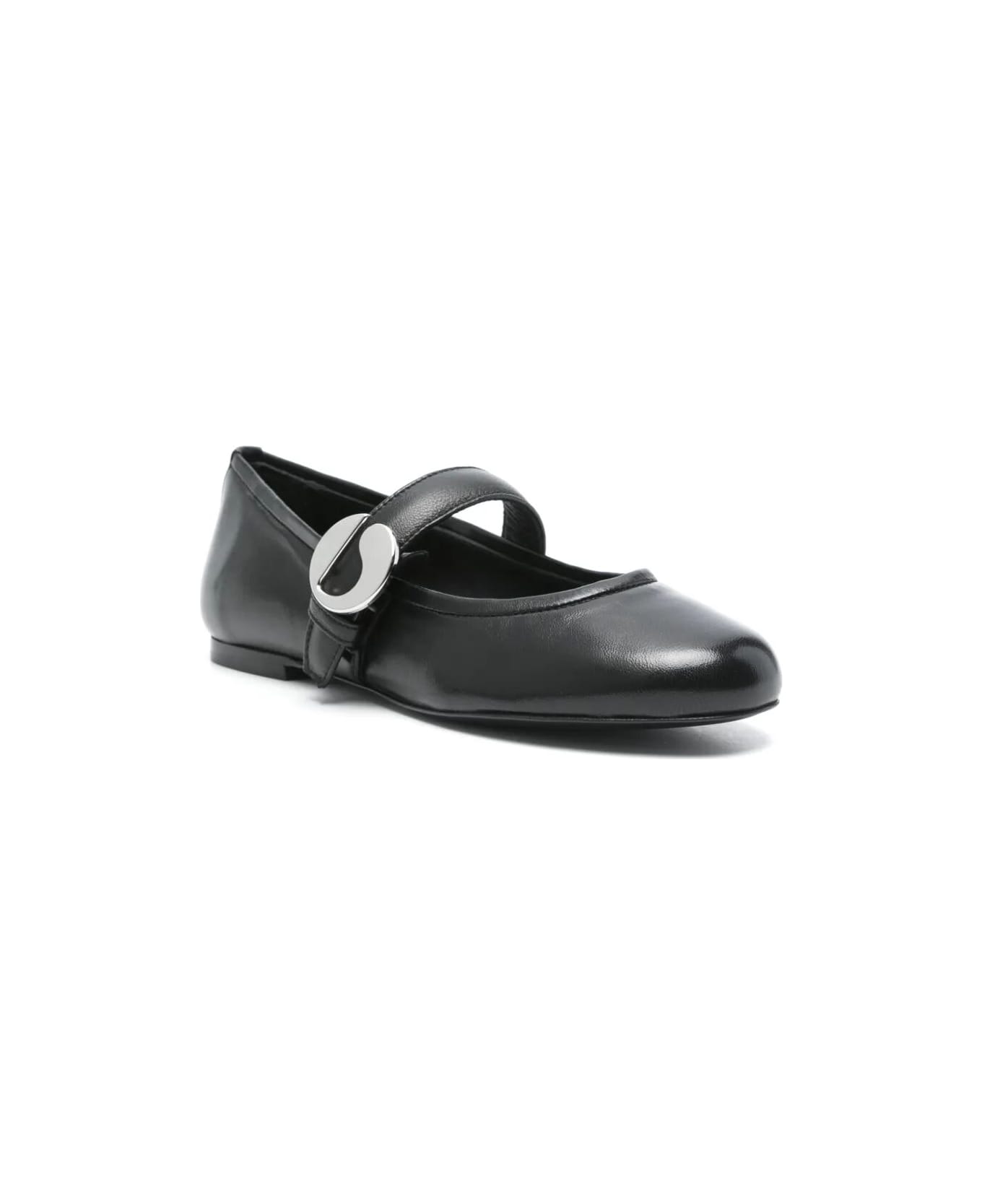 Coperni Leather Ballet Flats - Black