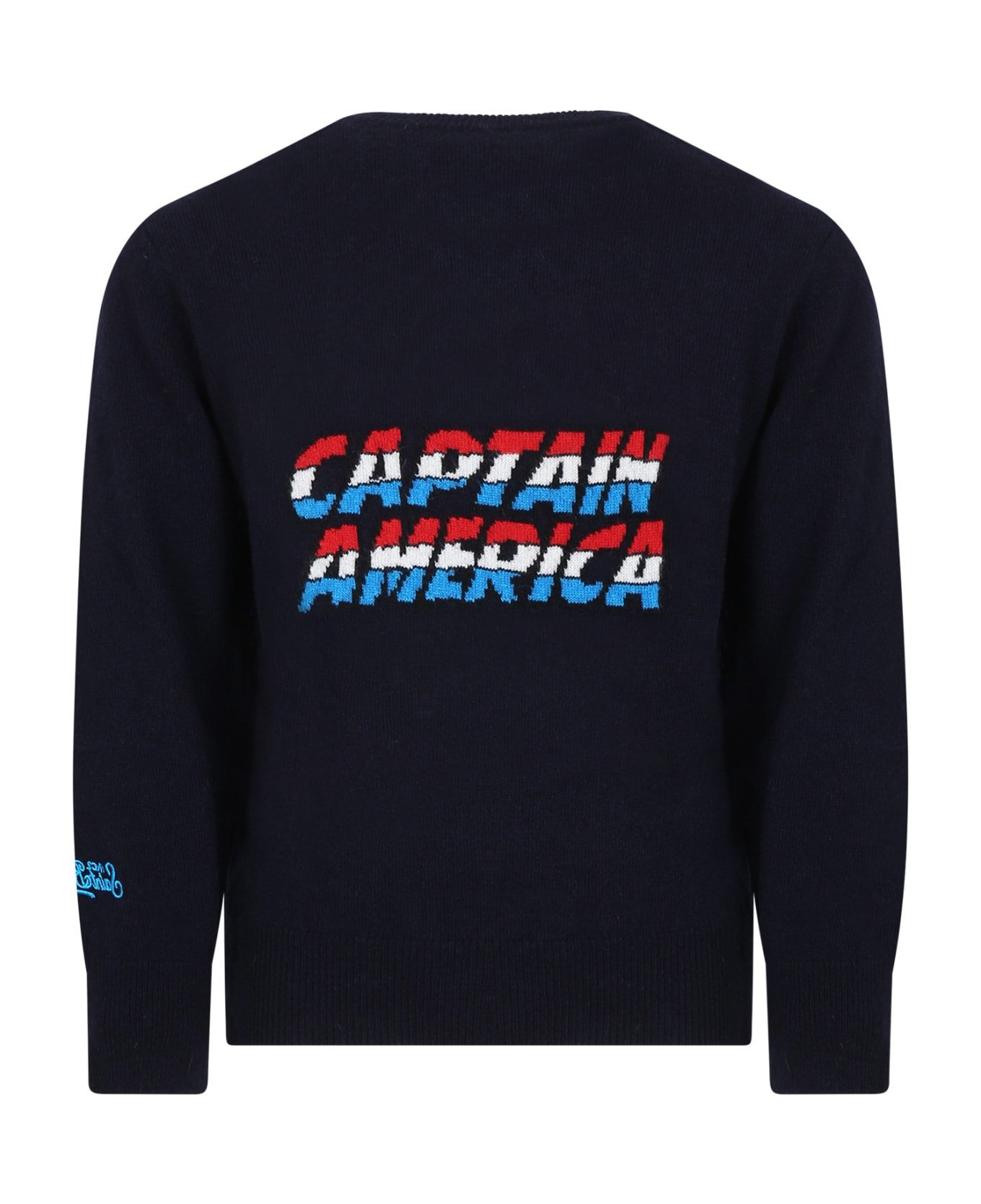 MC2 Saint Barth Blue Sweater For Boy With Captain America - Blue