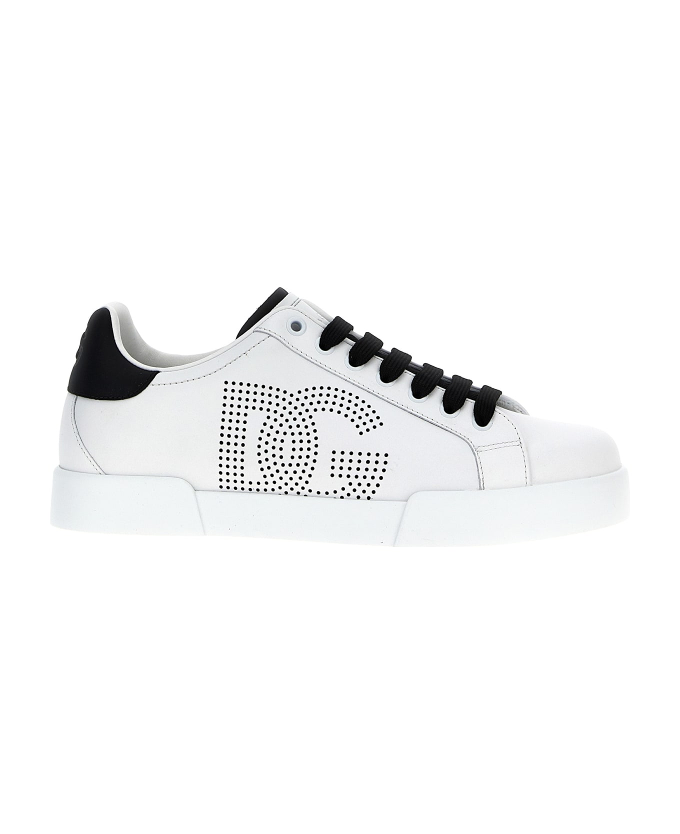 Dolce & Gabbana 'portofino' Sneakers - White/Black