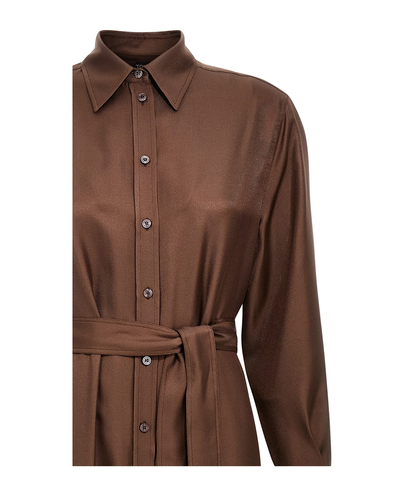 Tom Ford Chemisier Dress - Brown