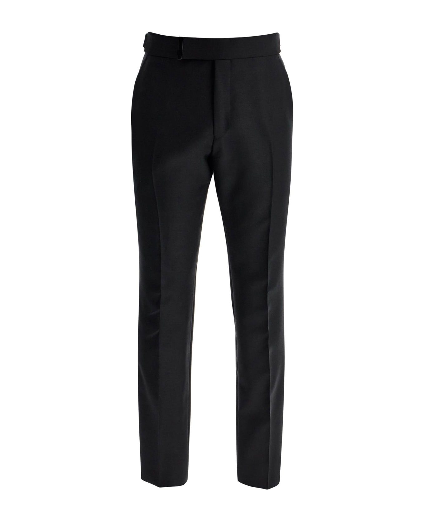 Tom Ford Tailored Wool And Mohair Trousers - BLACK (Black)