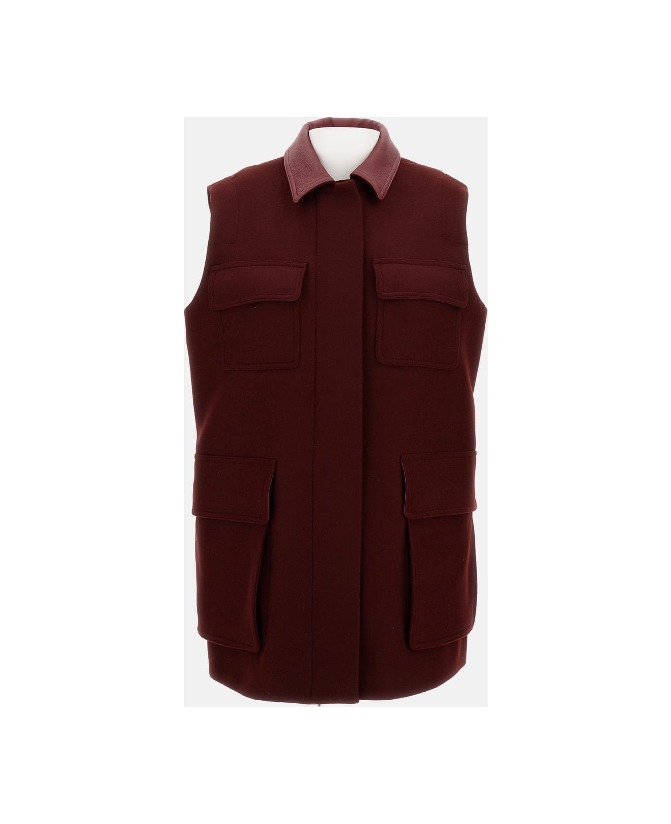 Max Mara Aeroso1234 Long Vest - Red