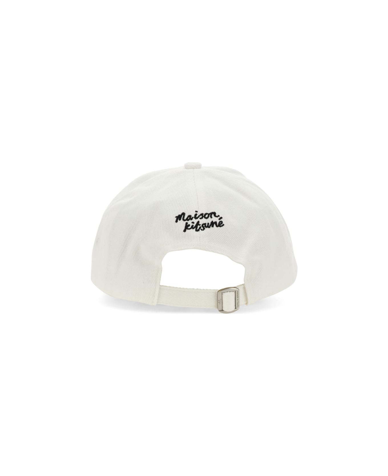 Maison Kitsuné Cotton Baseball Cap - WHITE 帽子