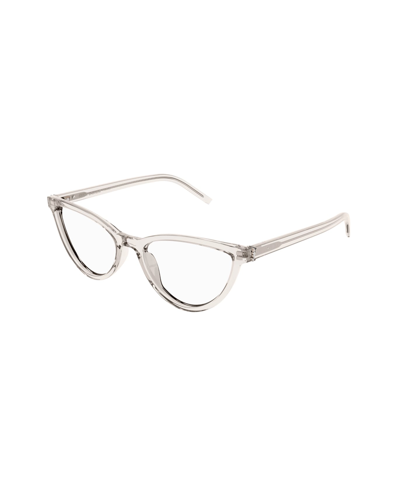 Saint Laurent Eyewear Saint Laurent Sl M138 Linea Monogram 004 Beige Trasparent Gloves - Trasparente