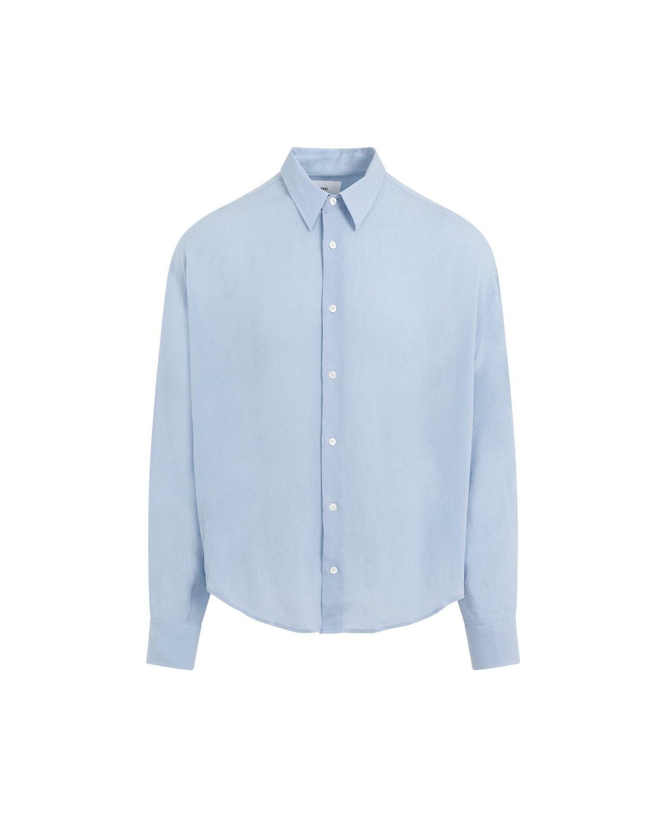 Ami Alexandre Mattiussi Long-sleeved Buttoned Shirt - Cashmere Blue