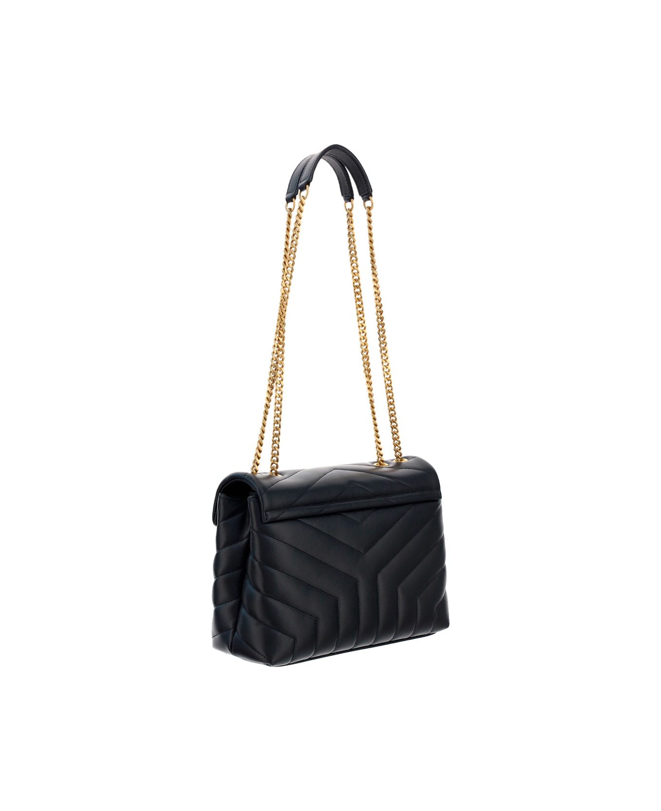 Saint Laurent Loulou Shoulder Bag - Black