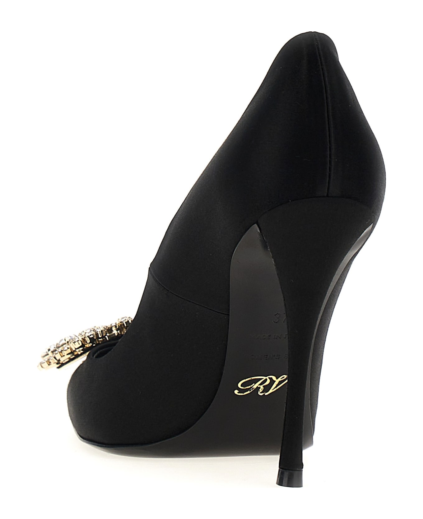 Roger Vivier 'flower Strass' Pumps - Black  