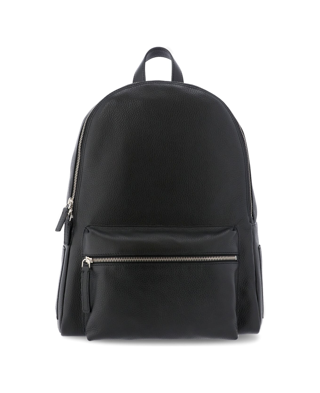 Orciani Leather Micron Backpack - Black