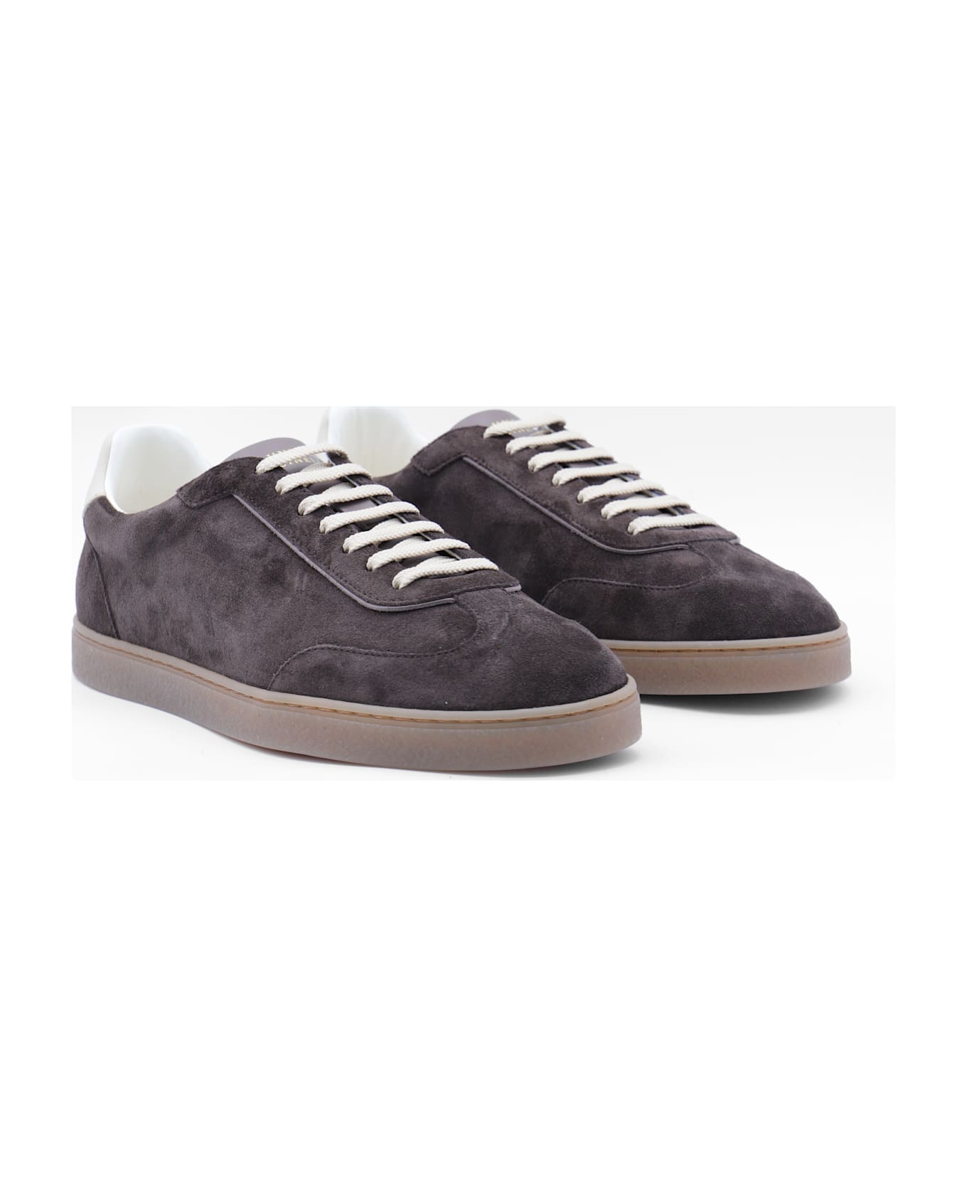 Brunello Cucinelli Brown Leather Sneakers - Brown