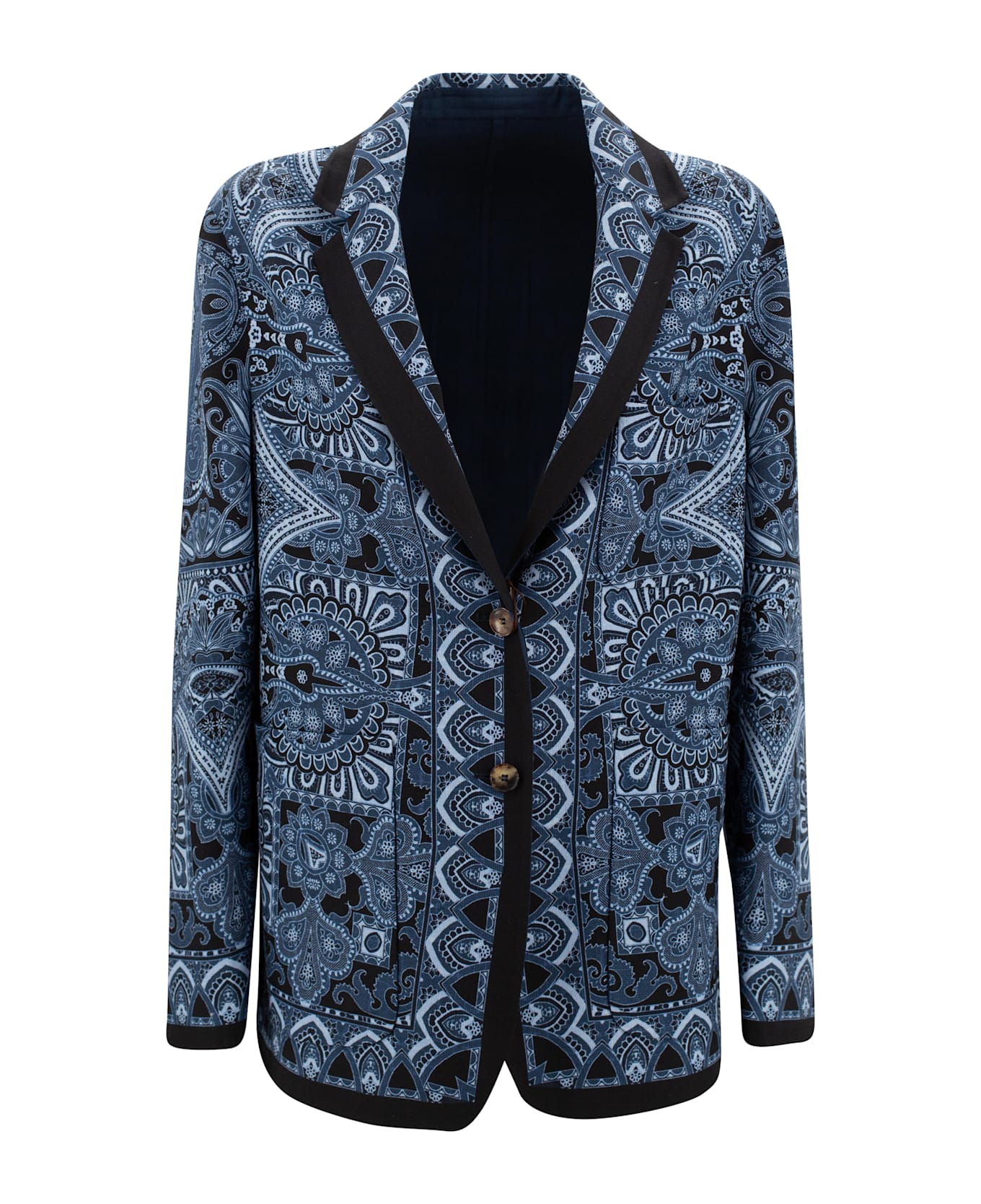 Etro Reversible Single-breasted Jacket - Blue