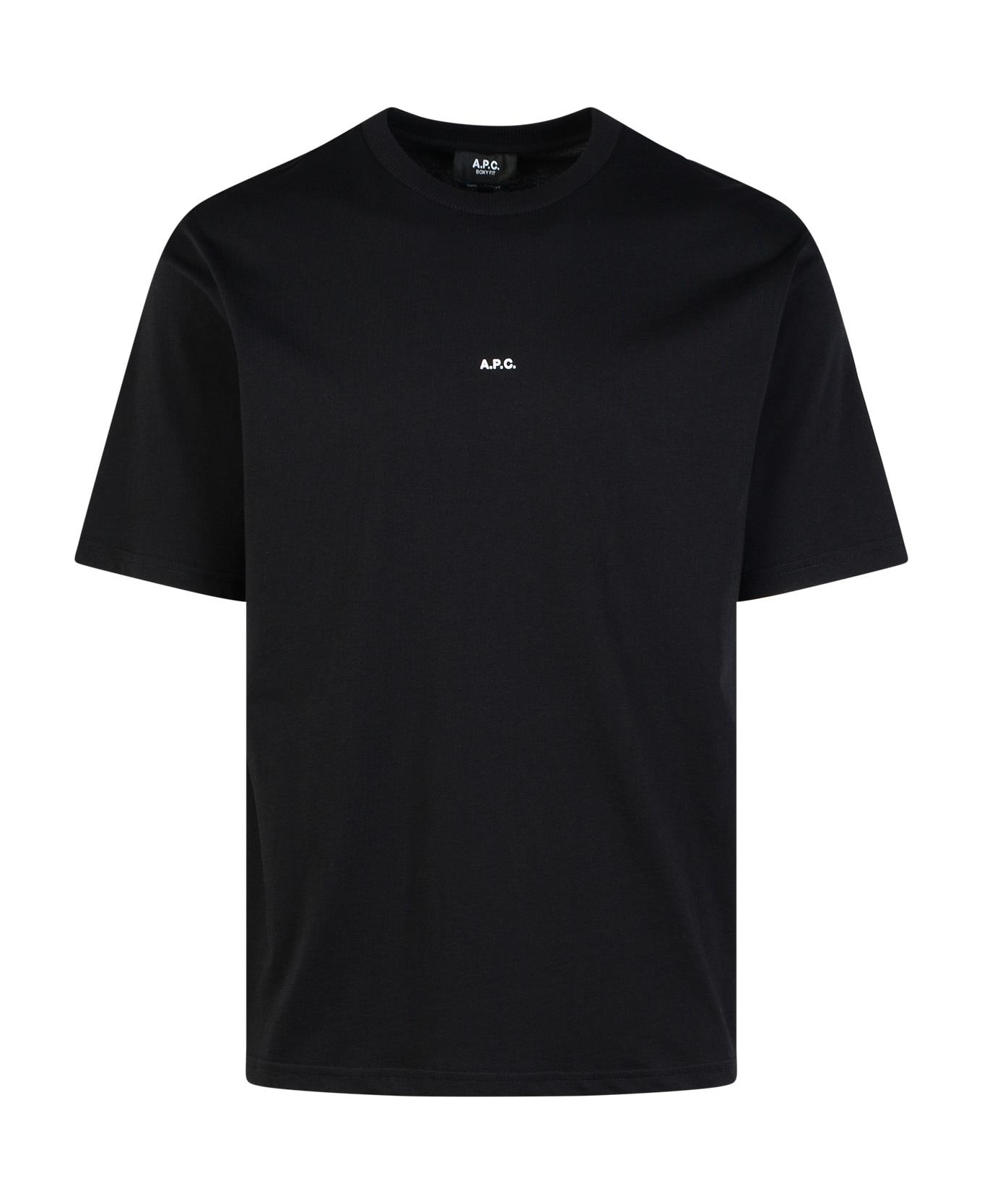 A.P.C. 
boxy
 Black Cotton T-shirt - NOIRBLANC