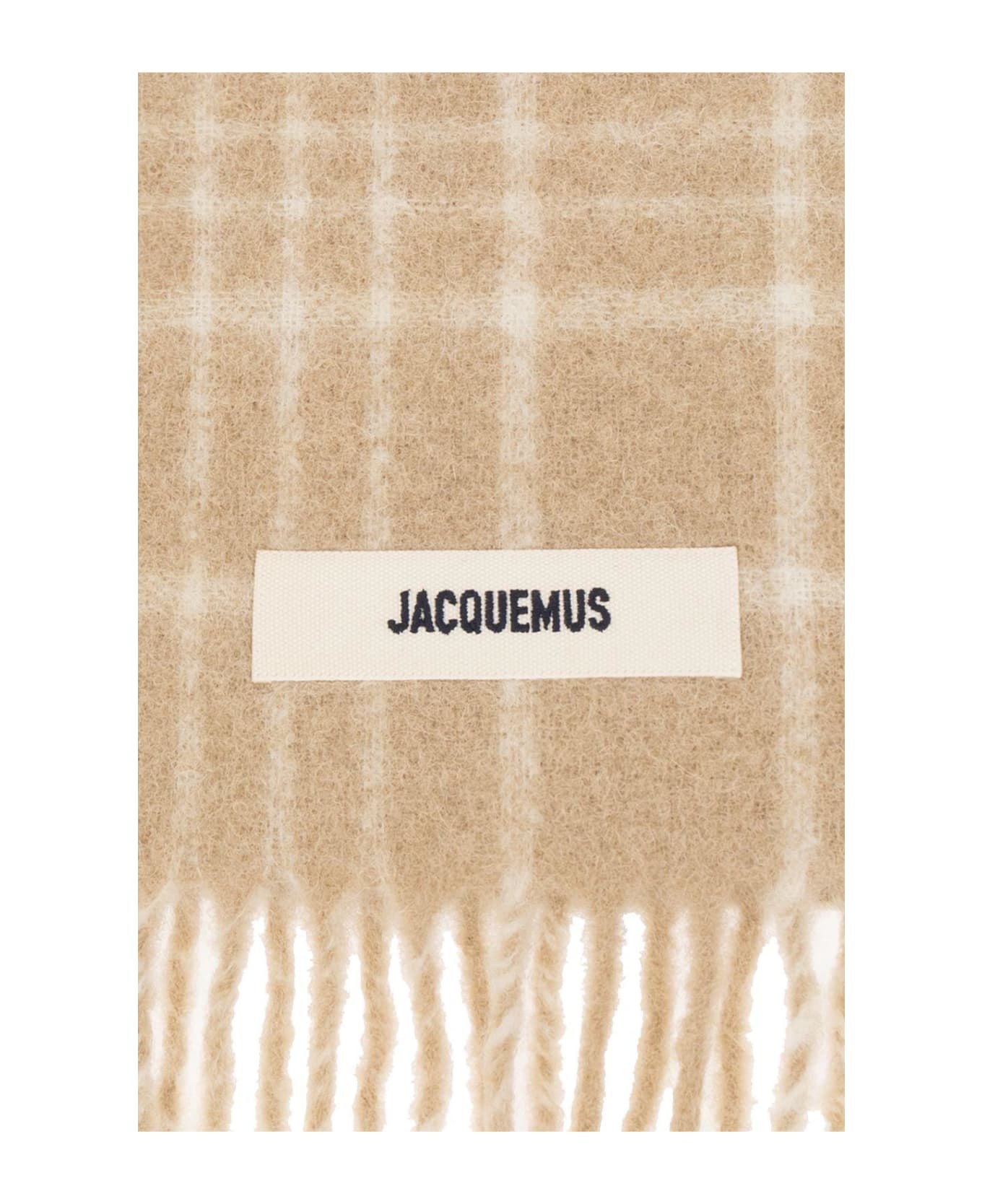 Jacquemus L' Harpe Carro Checkered Scarf - Beige スカーフ