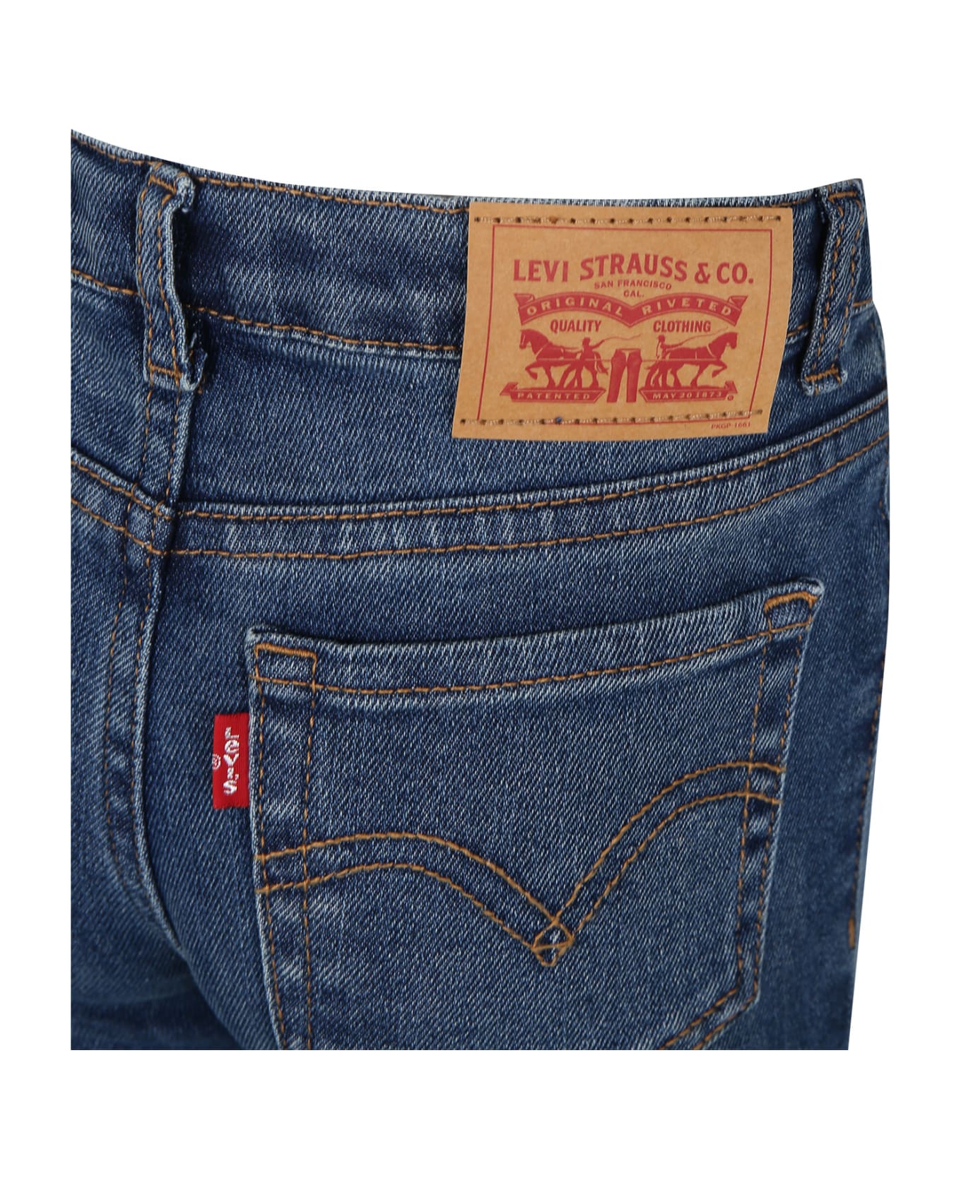 Levi's Denim Jeans For Girl With Logo Patch - Denim