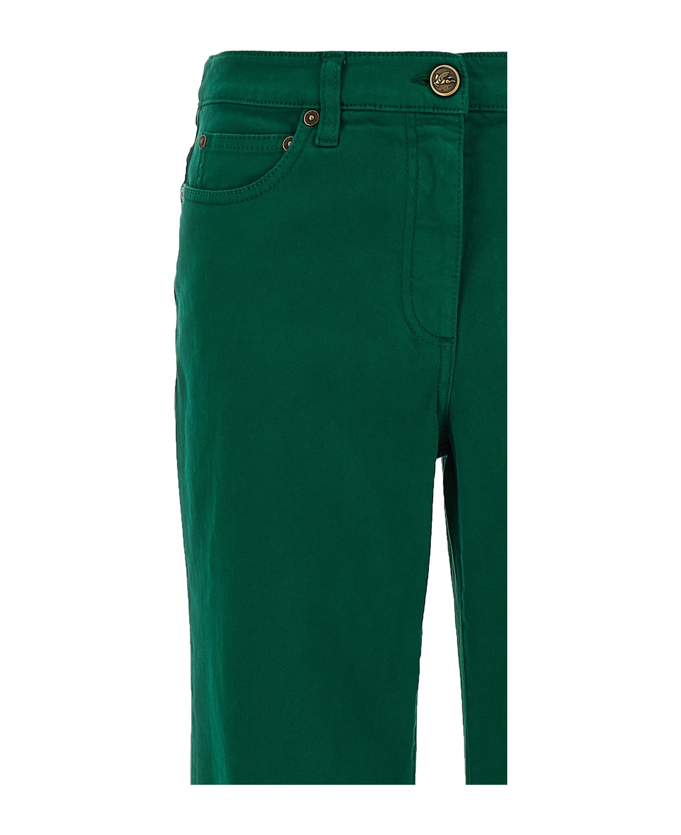 Etro Cotton Trousers - Green