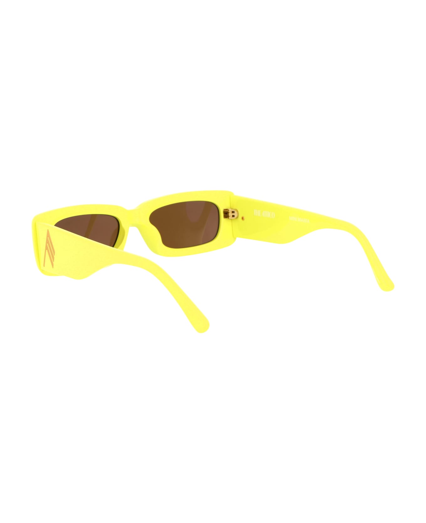 The Attico Mini Marfa Sunglasses - LEMON/YELLOWGOLD/BROWN