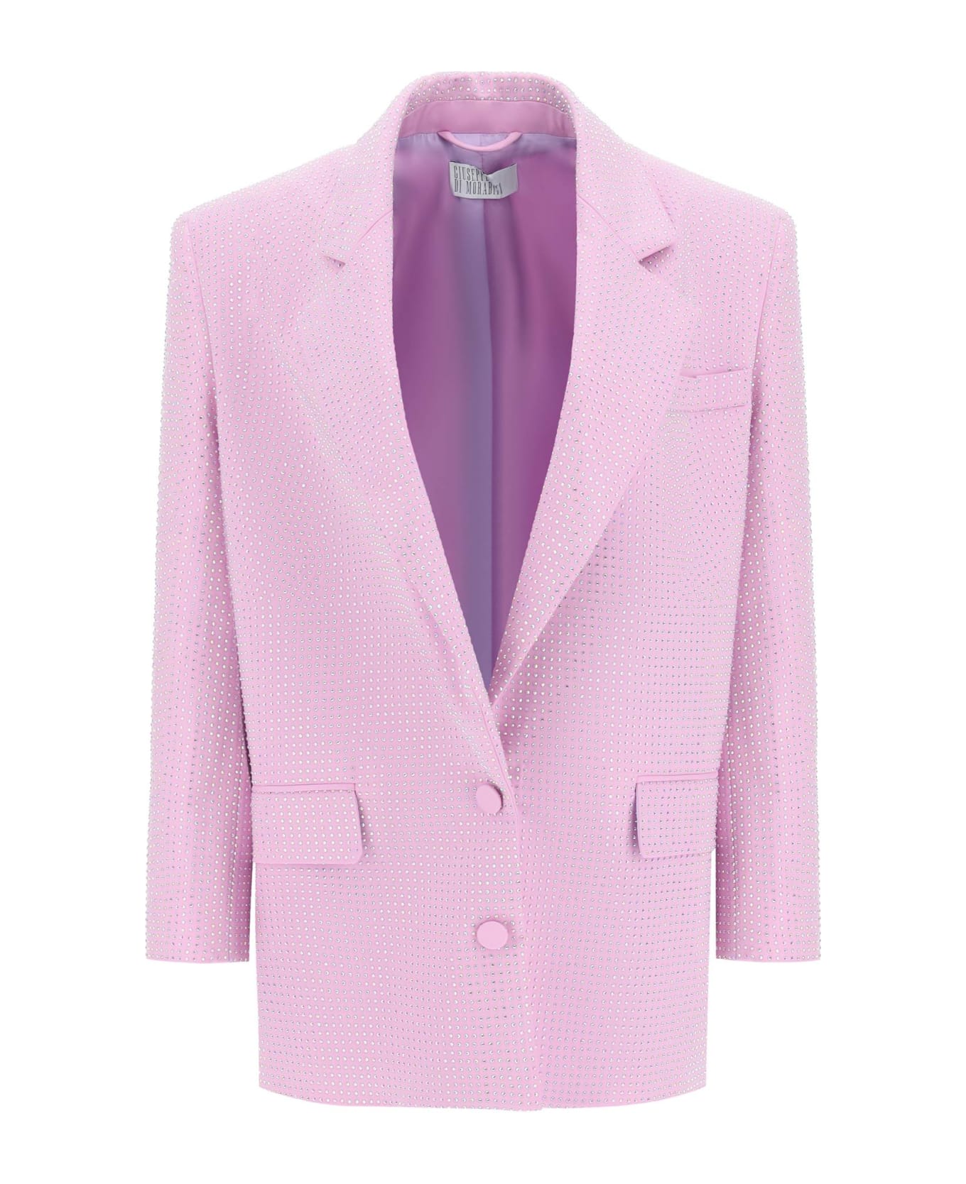 Giuseppe di Morabito Stretch Cotton Jacket With Crystals - LILAC PINK (Pink)