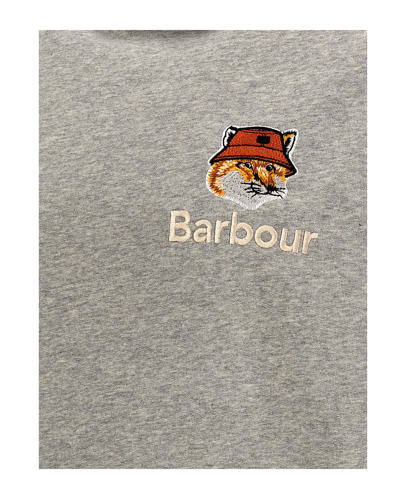 Barbour X Maison Kitsun Oodie - Grey