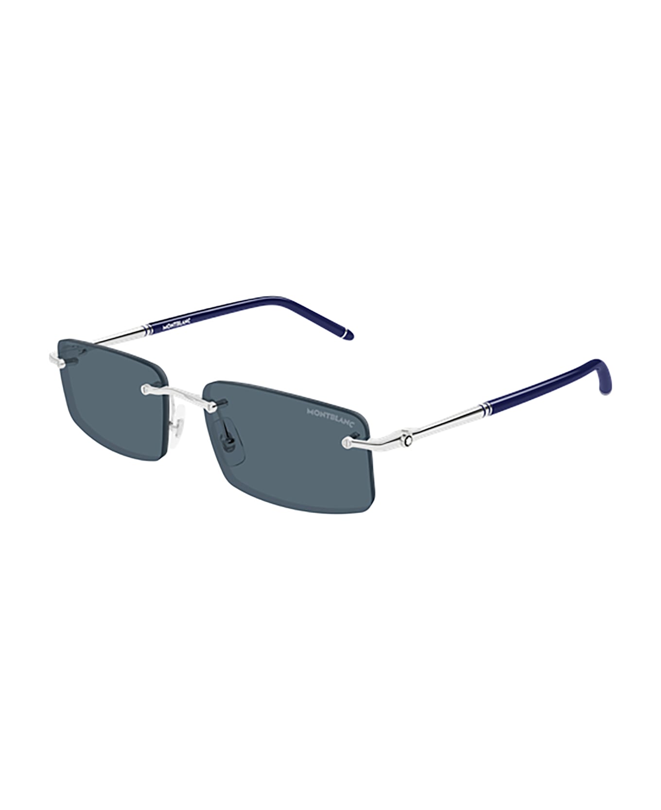 Montblanc MB0443S Sunglasses - Silver Silver Grey
