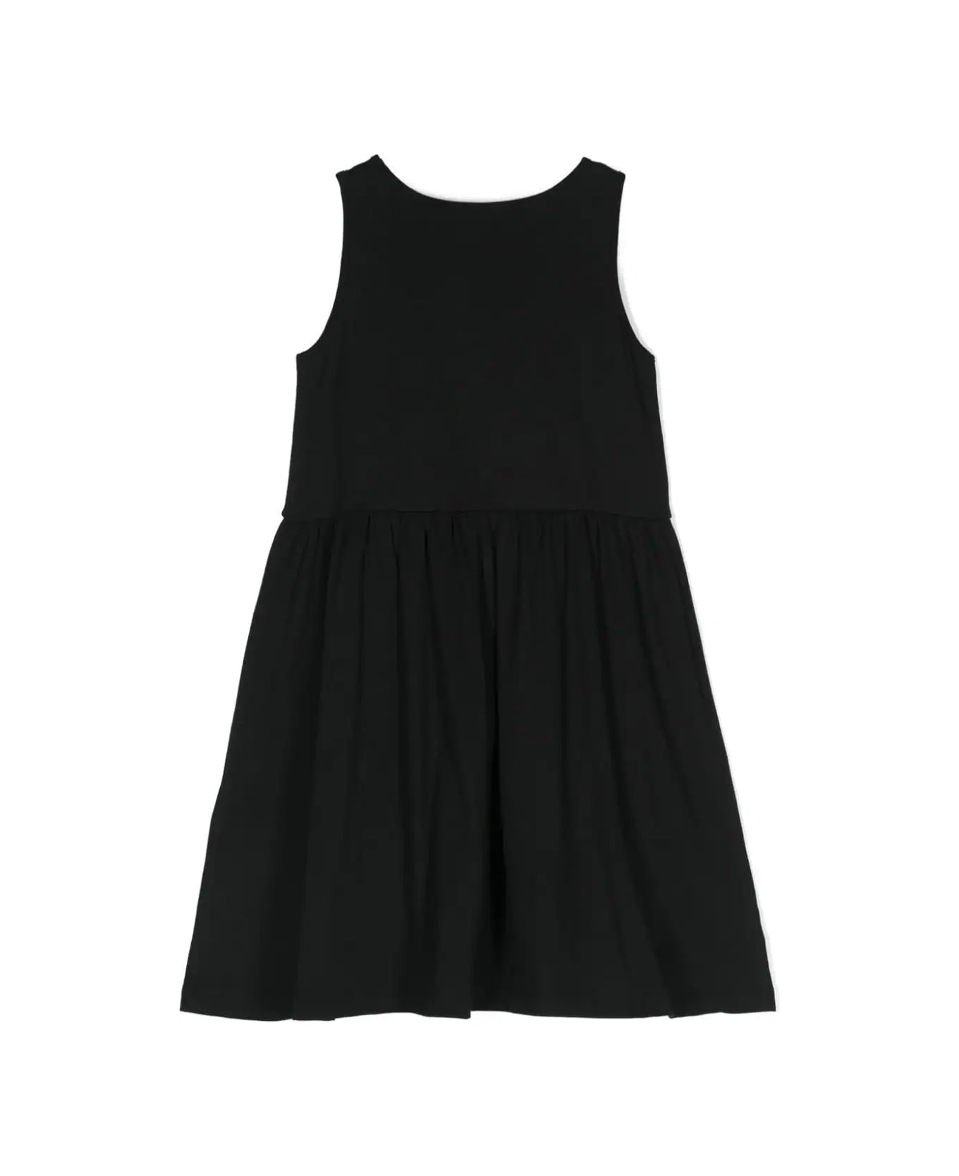 Pucci Black Flared Dress With Iride And Logo Print Band - Black ワンピース＆ドレス