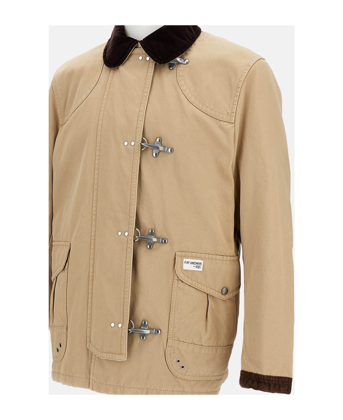 Fay Archive Jacket With 4 Hooks - SABBIA