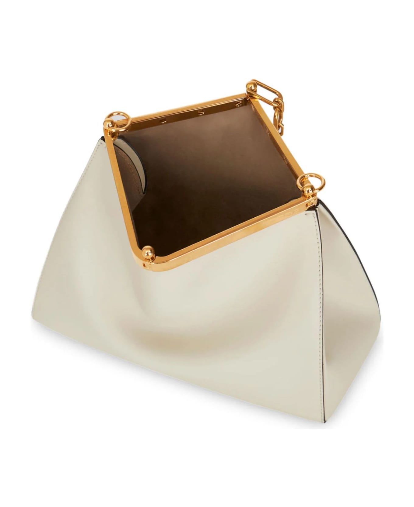 Etro Cream Medium Vela Shoulder Bag - White