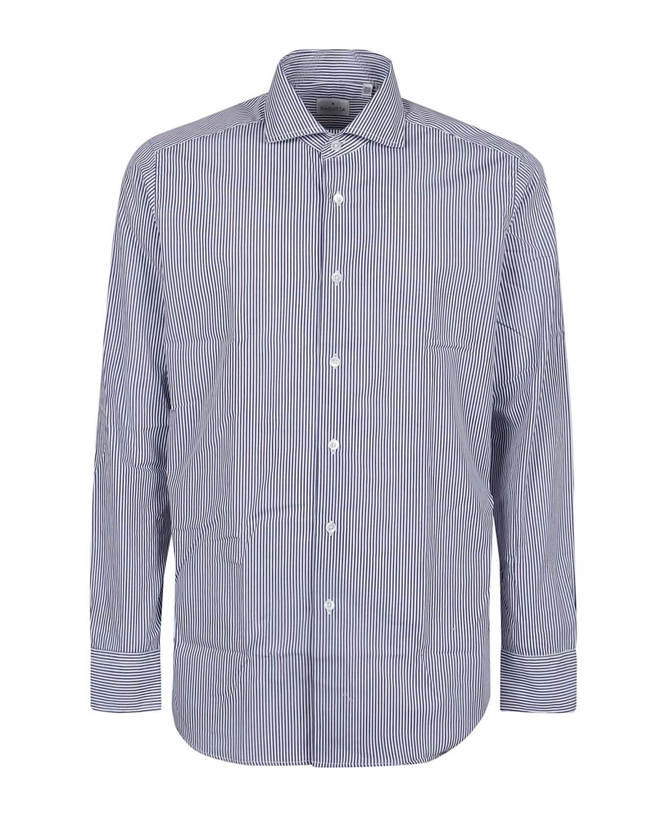 Bagutta Long Sleeve Shirt - Bianco/blu