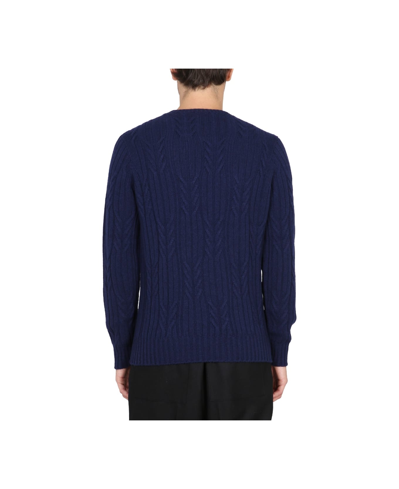 Drumohr Cashmere Sweater - BLUE ニットウェア