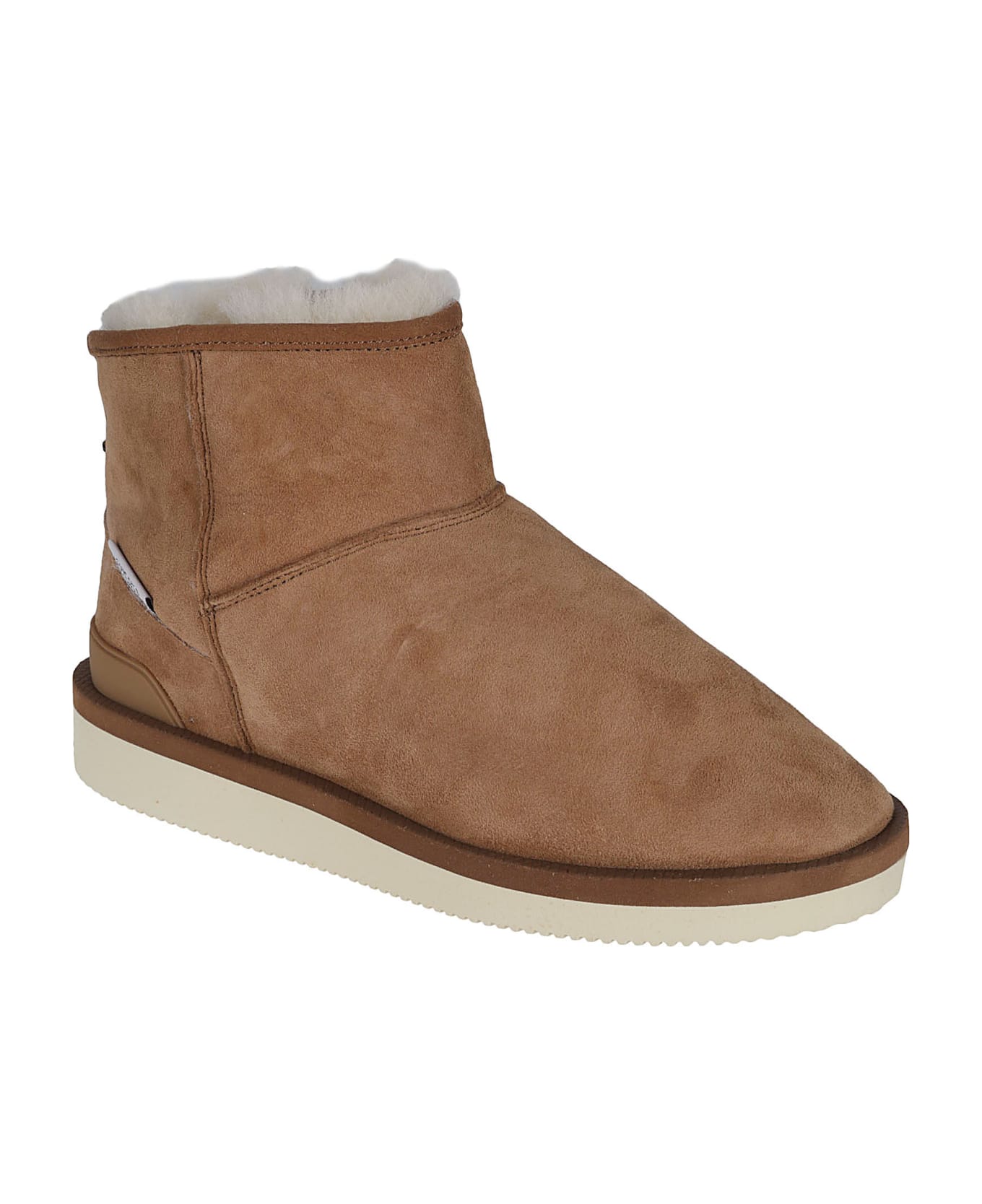 SUICOKE Fur Detailed Boots - Brown