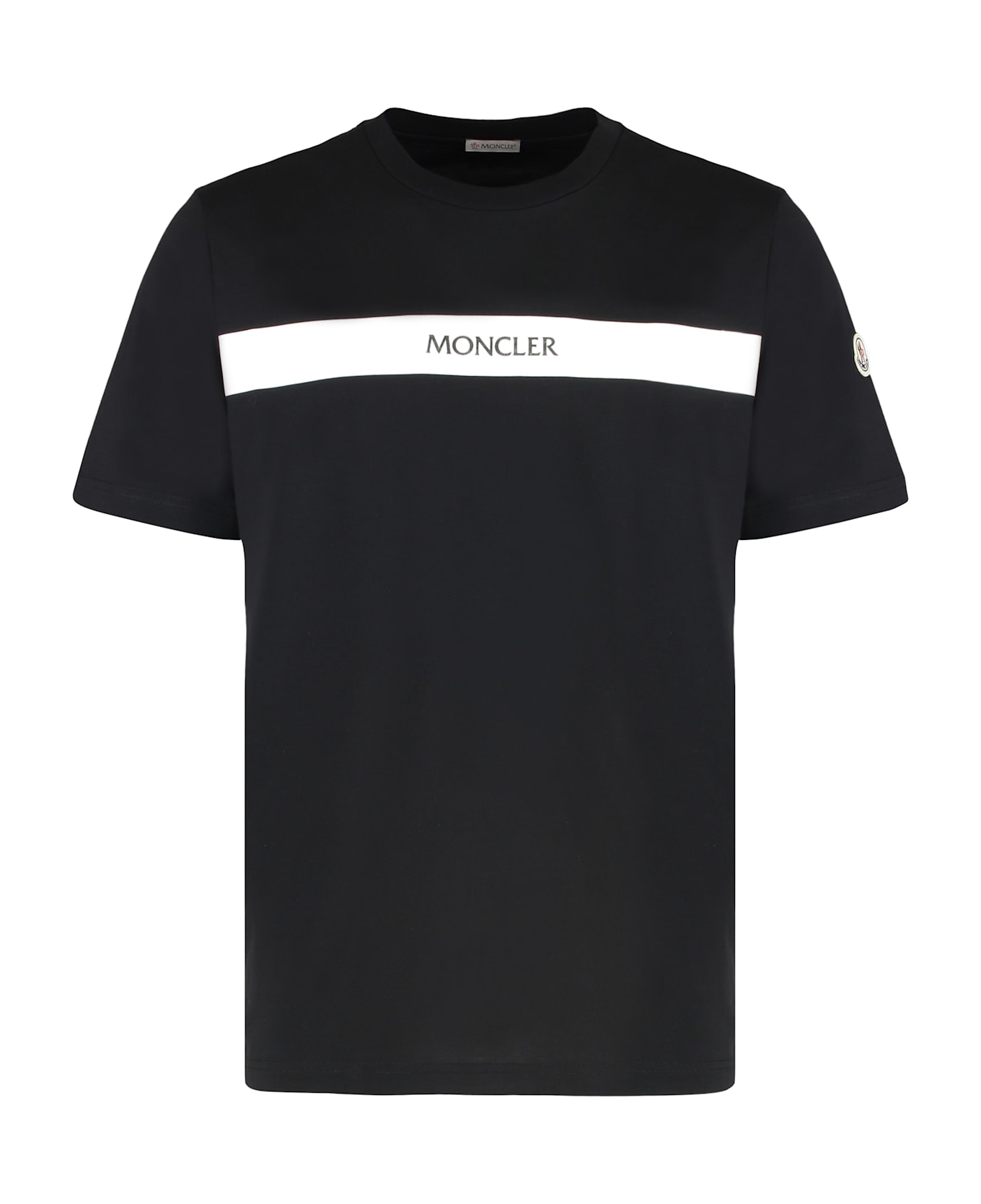 Moncler Logo Cotton T-shirt - black