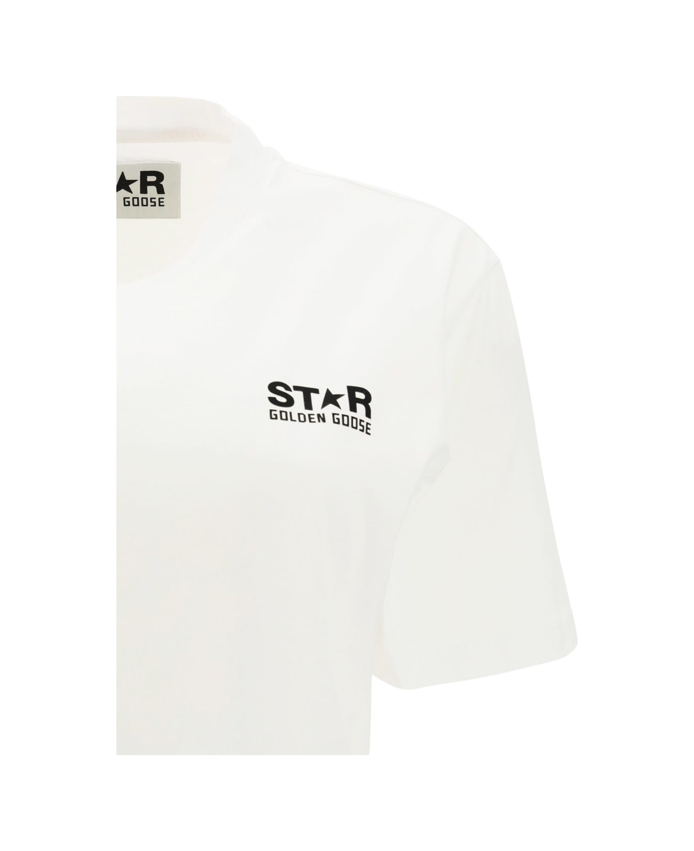 plain Goose Star T-shirt - Optic White/black