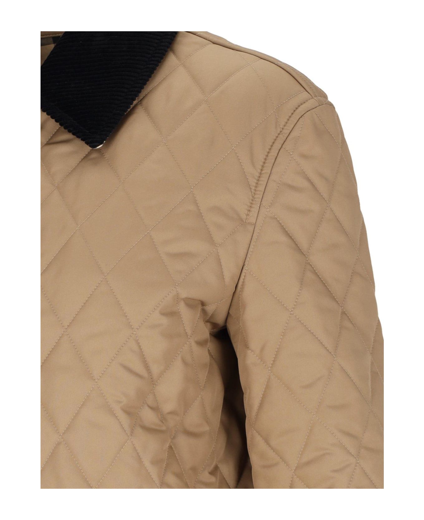 Burberry Long Sleeved Quilted Jacket - Camel ダウンジャケット